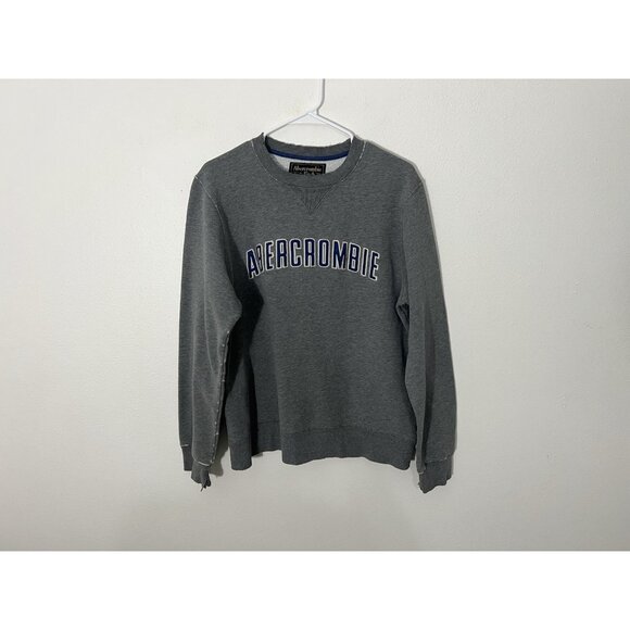 Abercrombie & Fitch Other - Vintage Gray Abercrombie And Fitch Mens Crewneck Sweatshirt Small Distressed